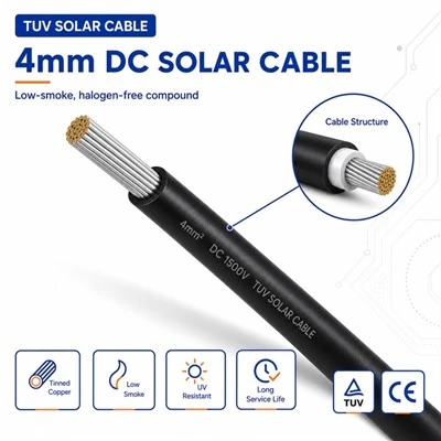 Cabo solar CC de 4 mm