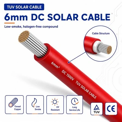 Cabo solar CC de 6 mm